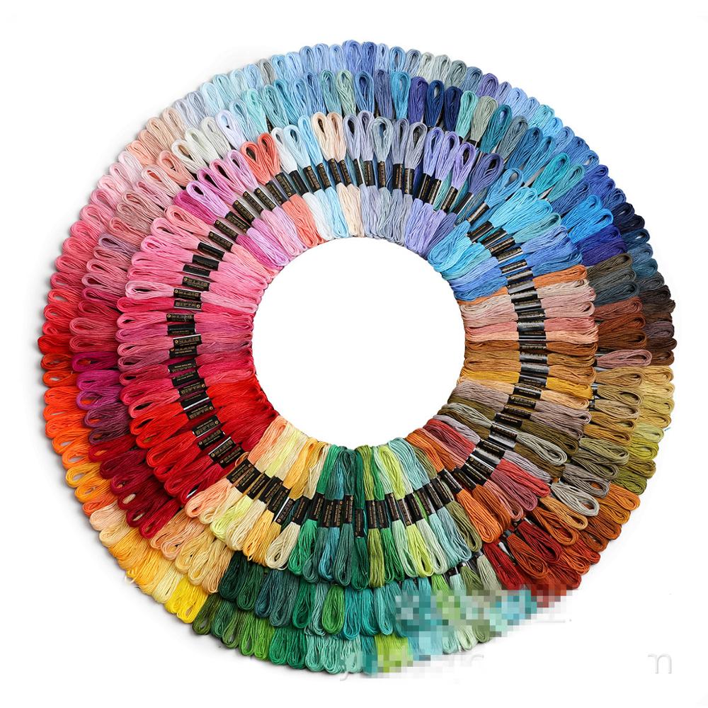 200/100/50 Anchor Similar DMC Cross Stitch Cotton Embroidery Thread Floss Sewing Skeins Craft Hogard