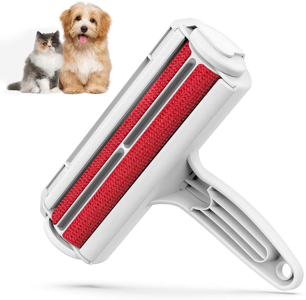 Pet Hair Removal Brush Clothes Sofa Fuzz Sticky Fabric Hair Remover Brush Tool Portable Roller Cleaning Brush Device